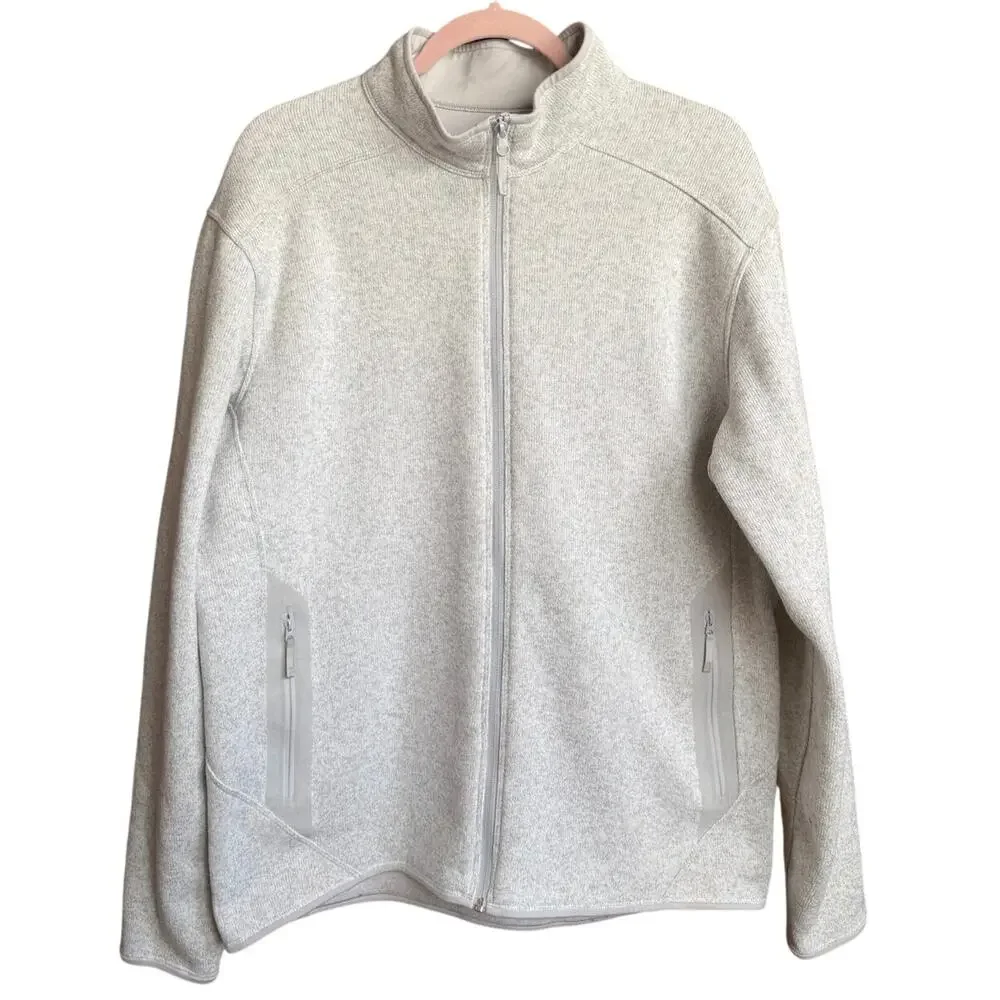 ARC'TERYX Covert Cardigan Full Zip Sweater Men’s Size XL White Outdoor Wear Warm